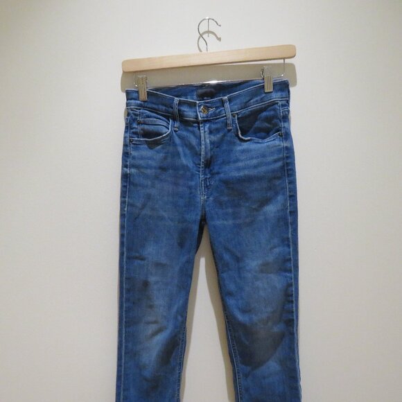 MOTHER The Mid Rise Dazzler Ankle Jeans in Wish On A Star - Size 25 - Picture 4 of 16